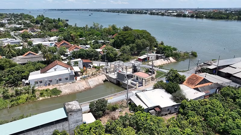 Một góc xã Tân Long.