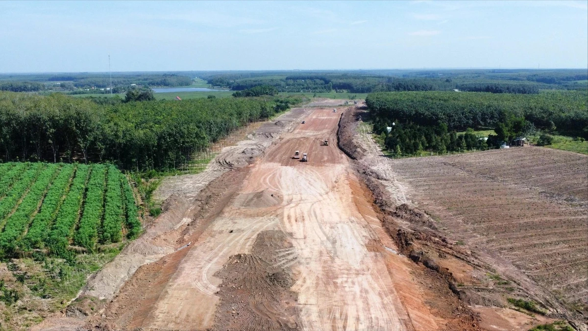 Dự án Cao tốc Gia Nghĩa-Chơn Thành đoạn qua xã Nha Bích đã thành hình