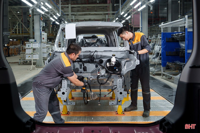 Chỉ số sản xuất công nghiệp năm 2025 tăng trưởng ổn định nhờ vào sự đóng góp của nhiều sản phẩm mới. (Ảnh: Báo Hà Tĩnh)