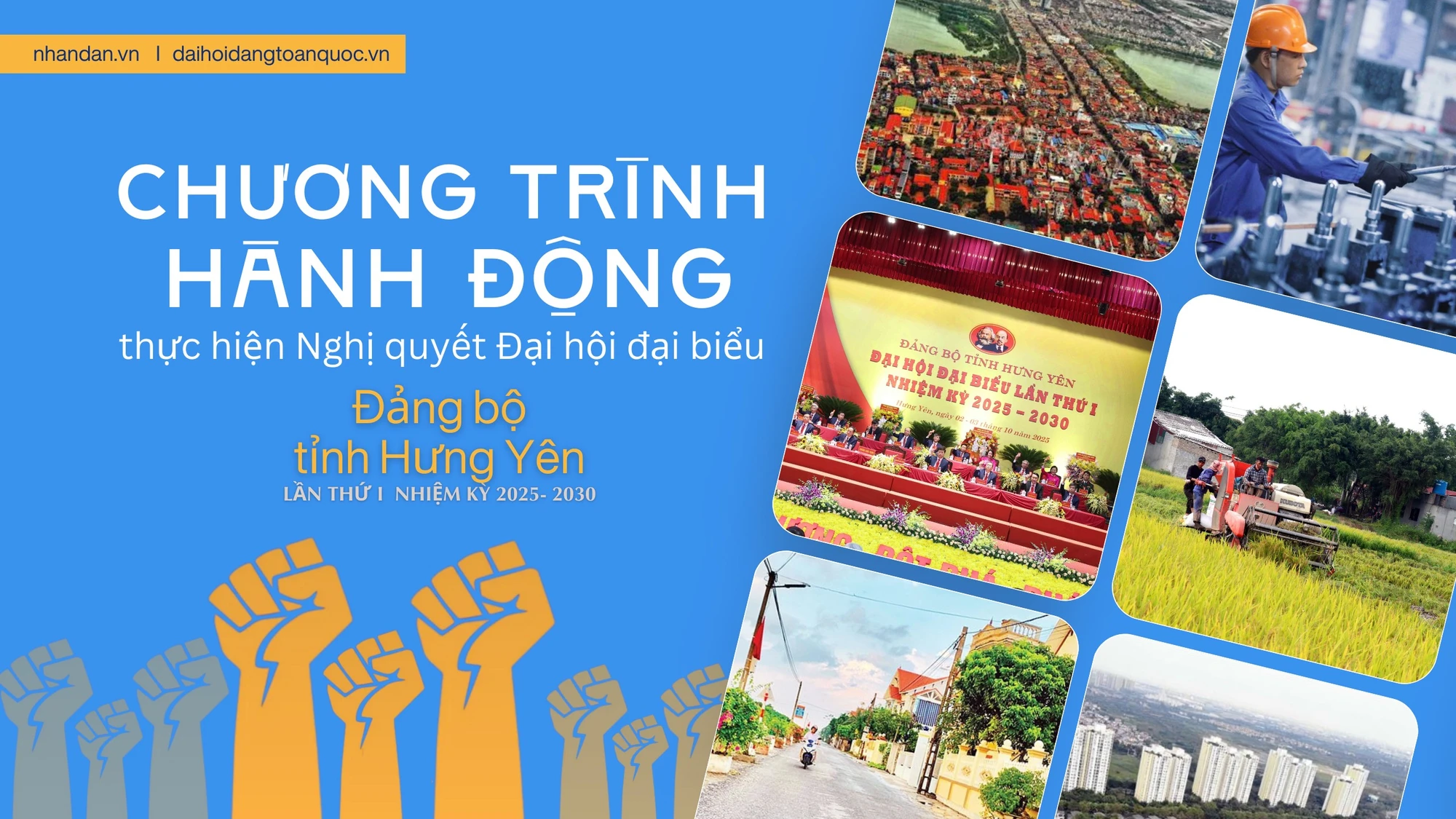 Chương trình hành động thực hiện Nghị quyết Đại hội đại biểu Đảng bộ tỉnh Hưng Yên lần thứ I, nhiệm kỳ 2025-2030