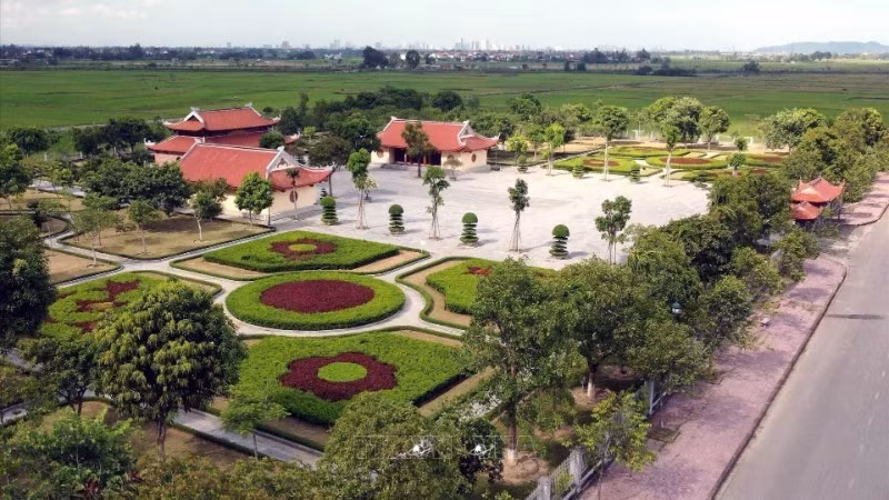 Khu lưu niệm Tổng Bí thư Lê Hồng Phong tại xã Hưng Nguyên Nam, tỉnh Nghệ An. (Ảnh: TTXVN) 