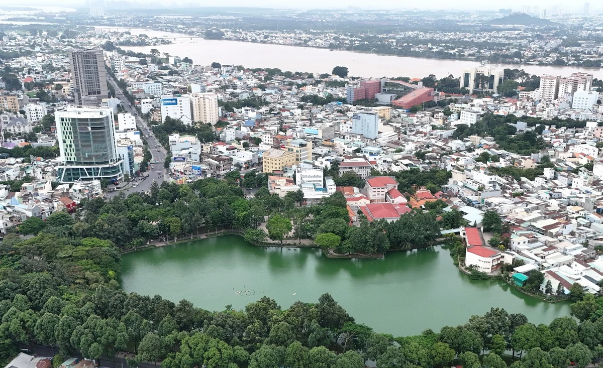 Một góc trung tâm đô thị phường Trấn Biên, tỉnh Đồng Nai.