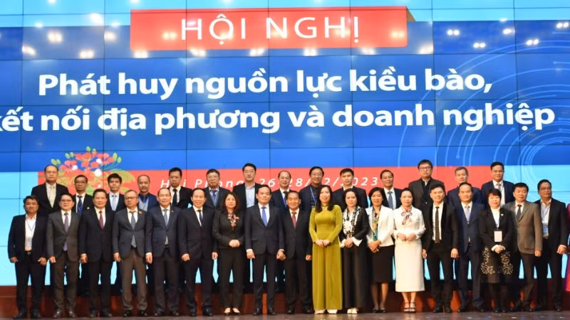 Hội nghị phát huy nguồn lực kiều bào, kết nối địa phương và doanh nghiệp (Hải Phòng, tháng 12/2023). (Ảnh: Ủy ban nhà nước về người Việt Nam ở nước ngoài)