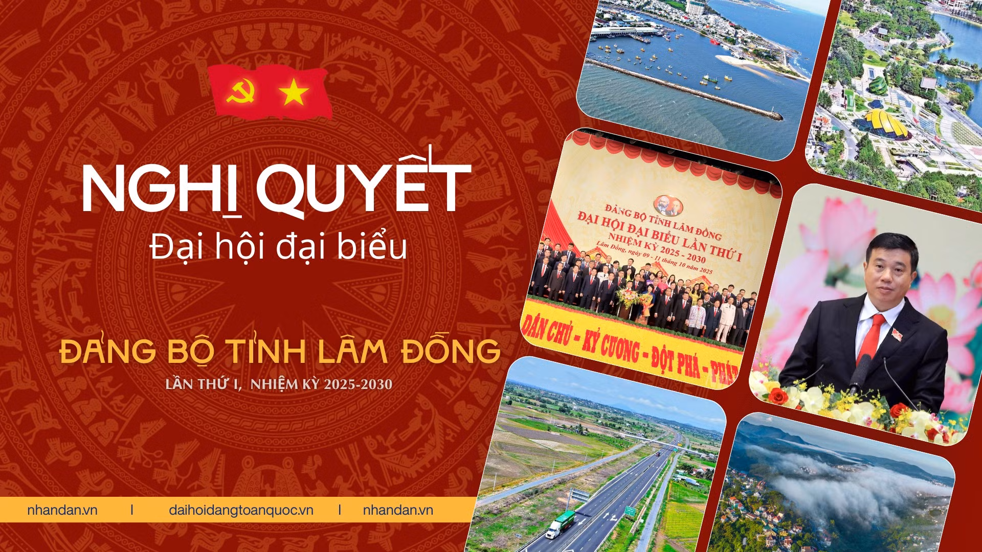 Nghị quyết Đại hội đại biểu Đảng bộ tỉnh Lâm Đồng lần thứ I, nhiệm kỳ 2025-2030