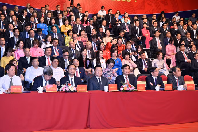 Các đại biểu tham dự Đại hội Đại biểu lần thứ XII Đảng bộ Đài Truyền hình Việt Nam nhiệm kỳ 2025-2030. (Ảnh: Trần Hải)